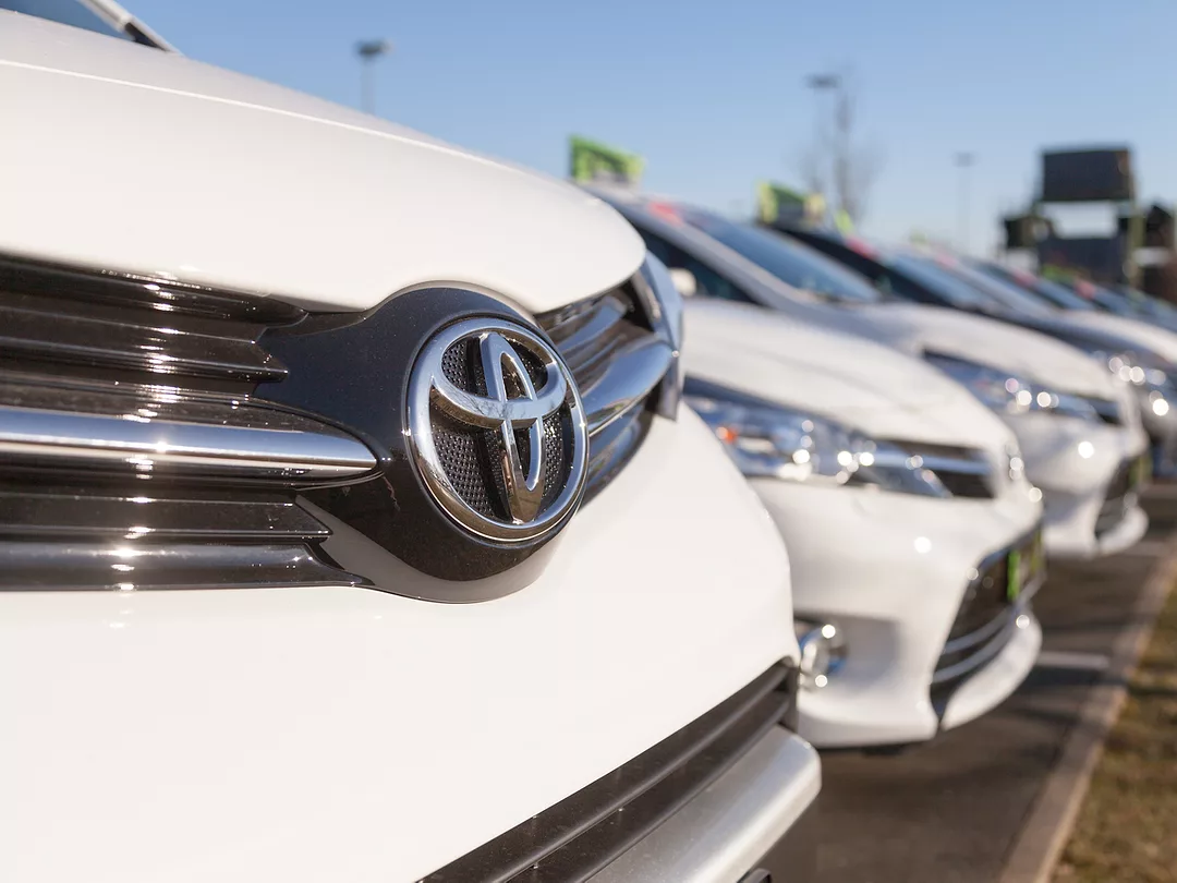 Photo of frong of Toyota car