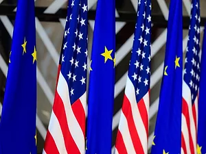 U.S. and EU flags