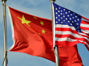 U.S.-China flags