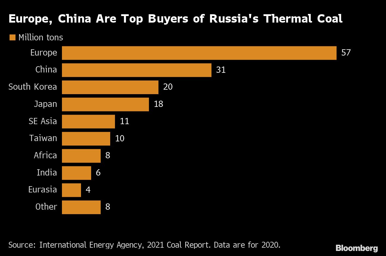 Top Buyers of Russia's Thermal Coal