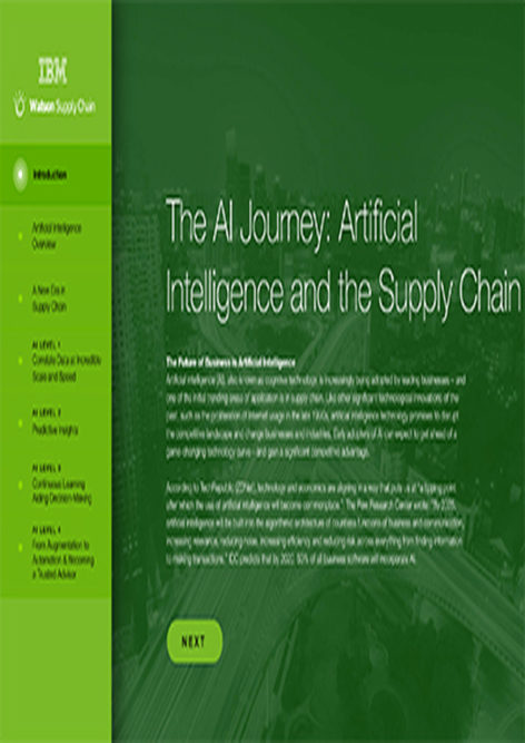 The AI Journey – Artificial Intelligence and the Supply Chain