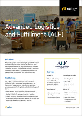 Case Study Advanced Logistics and Fulfillment (ALF)