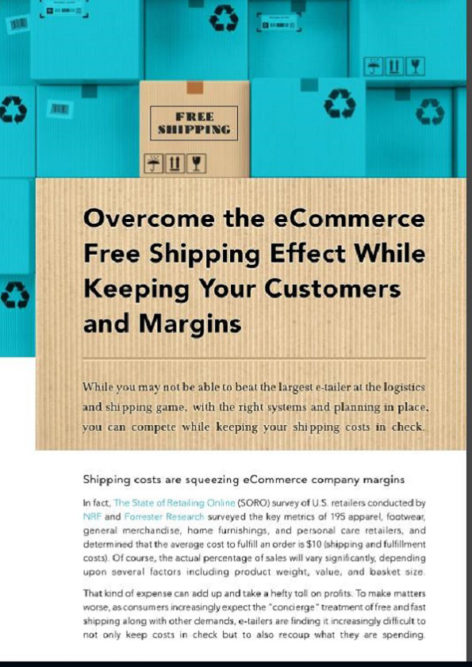 Overcome the eCommerce Free Shipping Effect While Keeping Your Customers and Margins