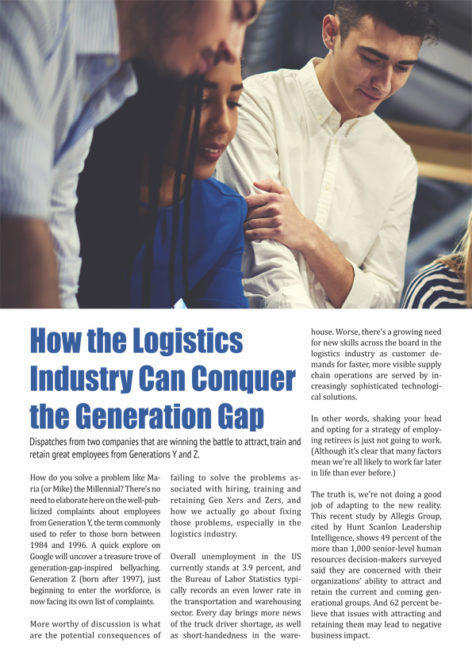 How the Logistics Industry Can Conquer the Generation Gap