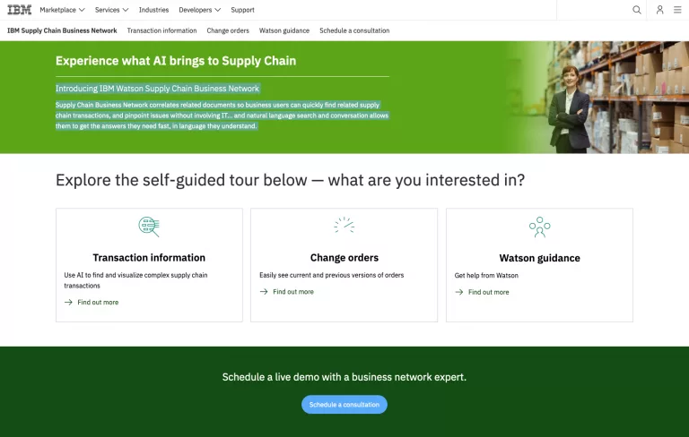 IBM – Experience what AI brings to Supply Chain