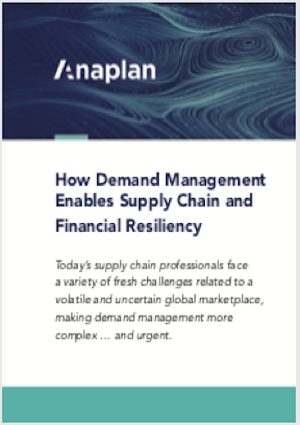 Anaplan how demand management enables supply chain