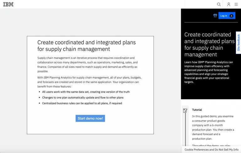 Ibm planning analytics guided demo