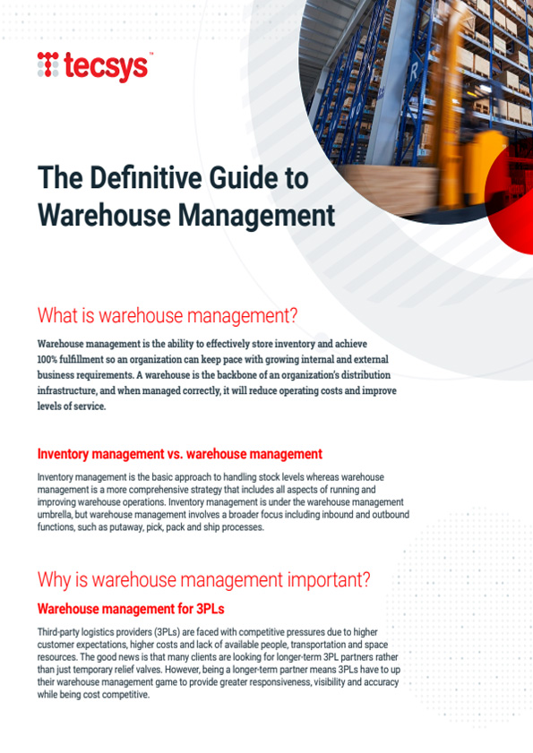 The Definitive Guide to Warehouse Management