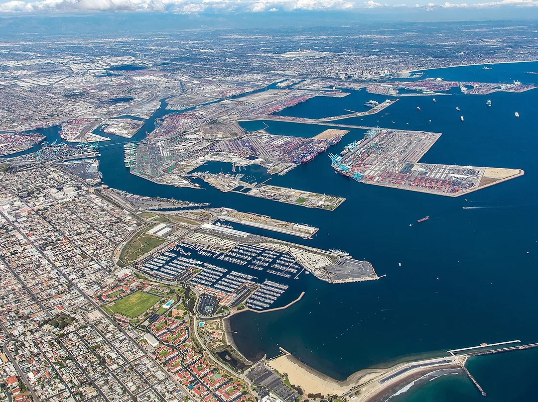 Aerial photo of San Pedro Bay. Photo: Port of Los Angeles