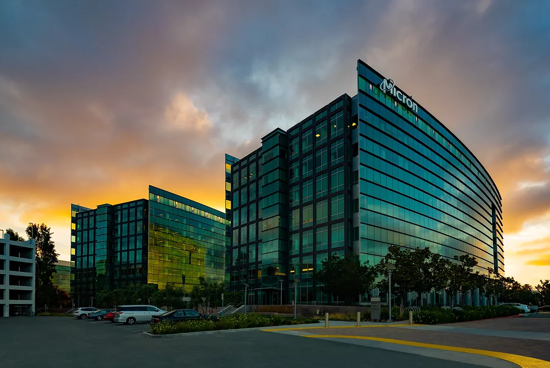 A photo of the exterior Micron's San Jose, California, campus. Photo: Micron