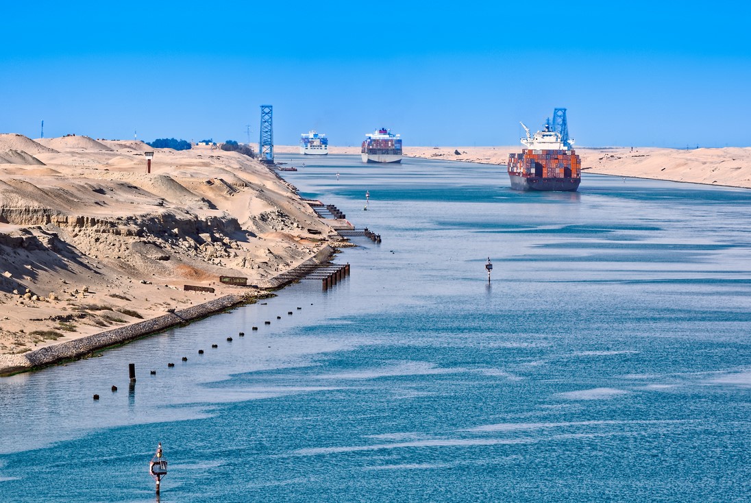Suez canal shipping egypt istock igorspb 469758536