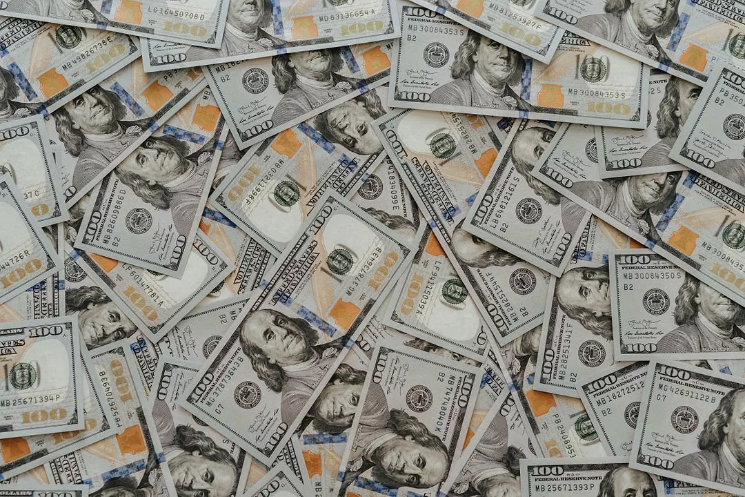 A CARPET OF DOLLAR BILLS