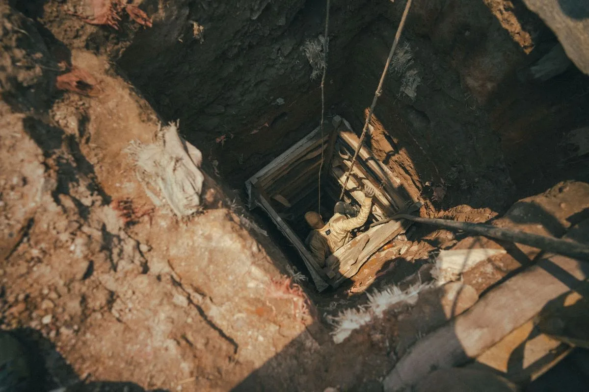 Ev minerals cobalt workers enter a mine in the democratic republic of the congo. safety for miners a risky job is a priority for local advocacy groups assent