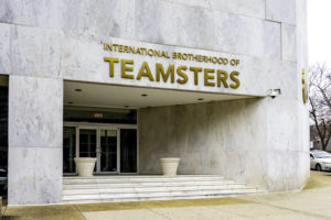 The entrance to the International Brotherhood of Teamsters office building in Washington, DC. Photo: iStock.com/JHVEPhoto