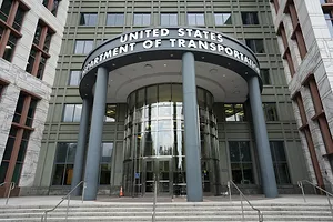 THE OUTSIDE OF THE U.S. DEPARTMENT OF TRANSPORTATION HEADQUARTERS IN WASHINGTON D.C.