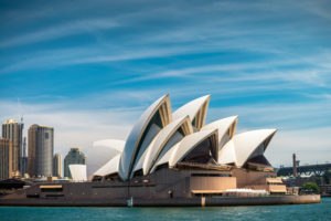 AN OCEAN VIEW OF THE SYDNEY OPERA HOUSE.