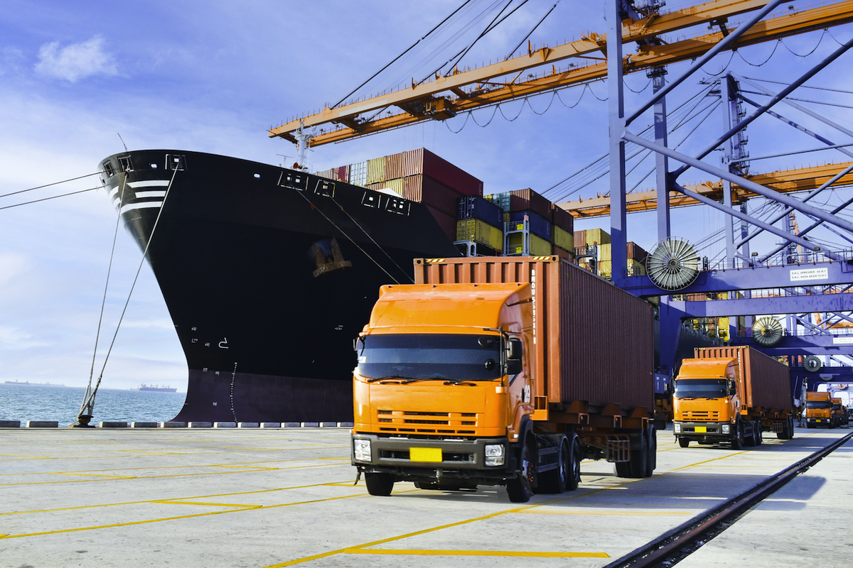 Truck fleet and container ship istock  kosal hor  1447289589
