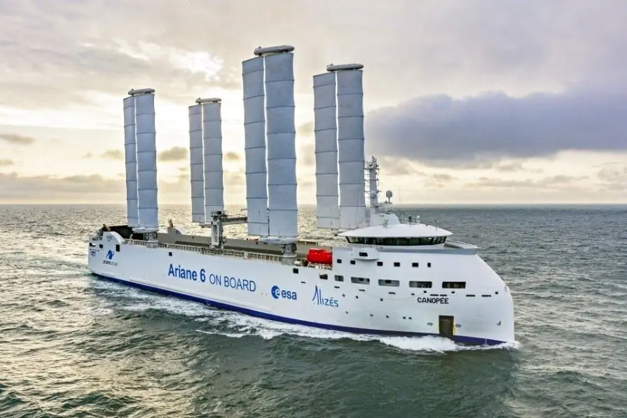 Windship wind power ship canopee 3 international windship association