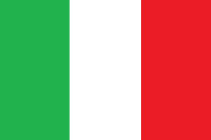 AN ITALIAN FLAG.