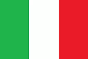 AN ITALIAN FLAG.