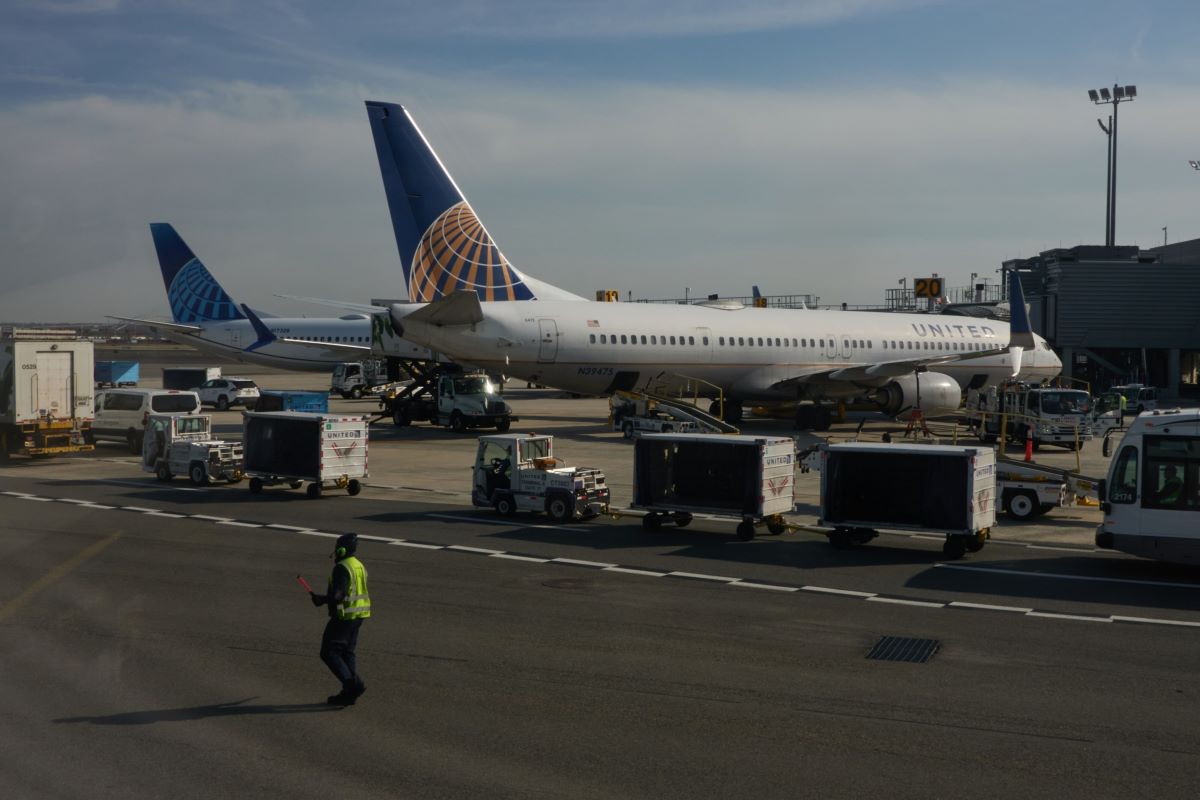 United airlines operated boeing passenger aircraft at newark liberty international airport (ewr) in newark new jersey. photographer bing guan bloomberg