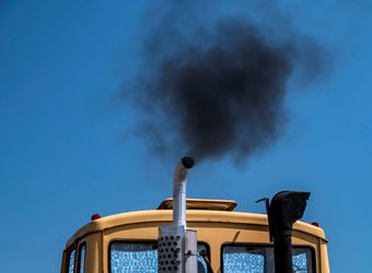 Truck emissions ghg greenhouse gas pollution environment sustainability istock tramino 1324589360