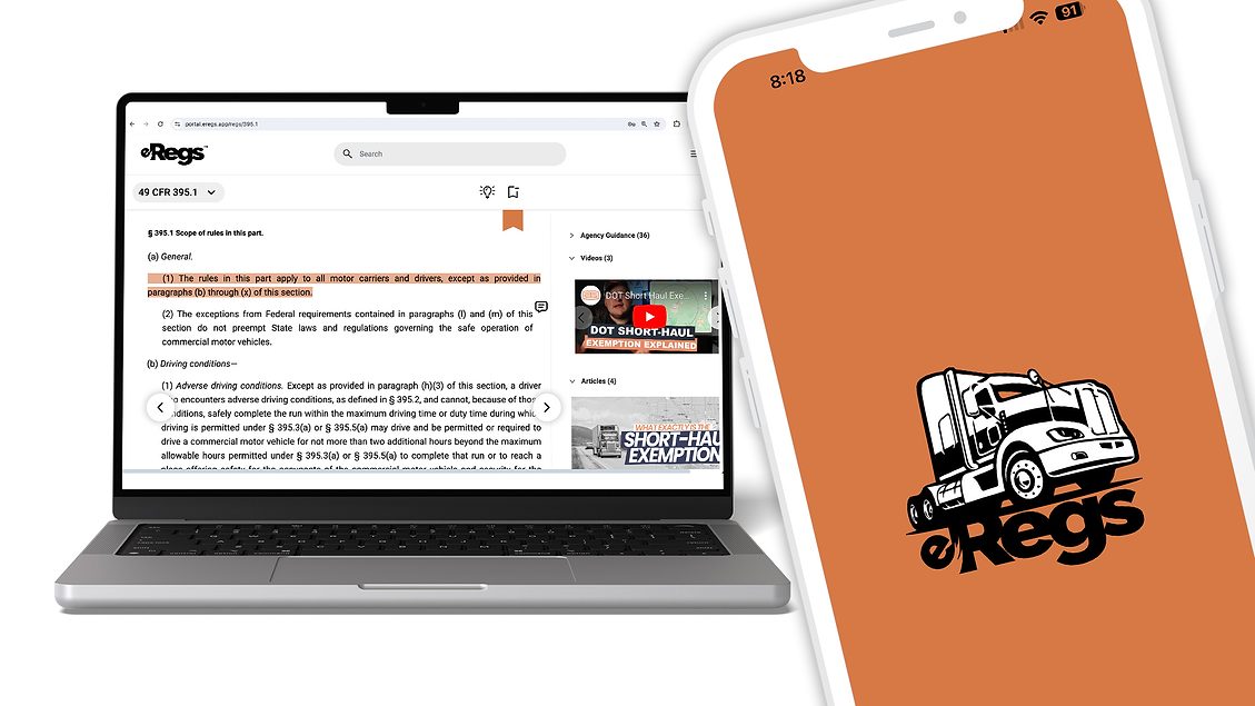 New eRegs Tool Gives Drivers Digital Access to Federal Motor Carrier Safety Regulations