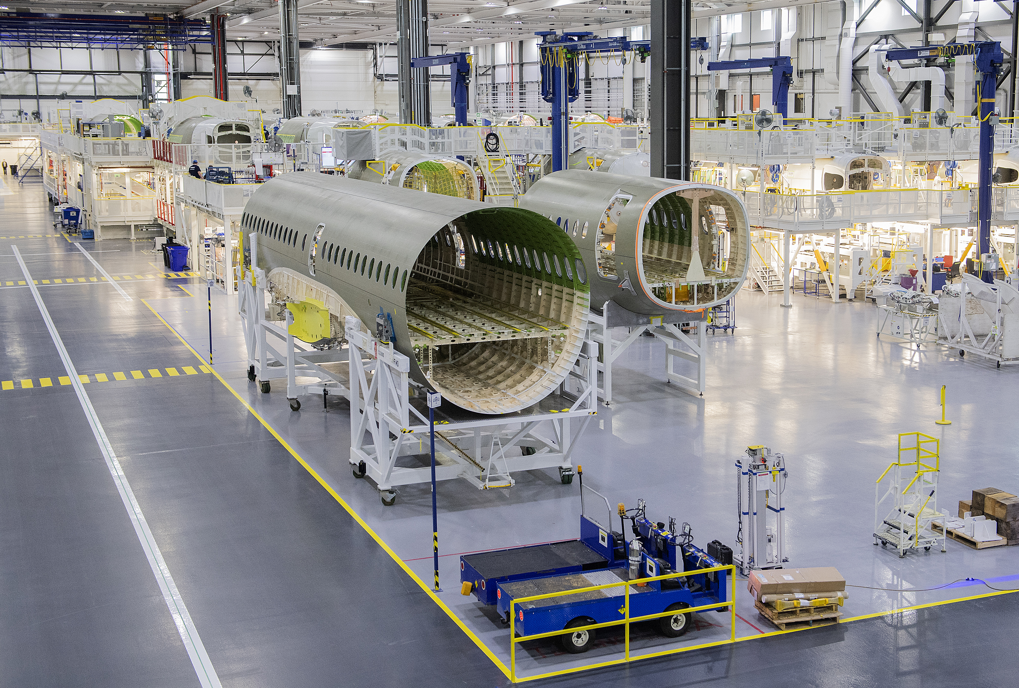 An Airbus manufacturing facility