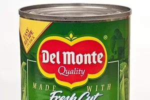 A green can of good with a red label that reads "Del Monte Quality" in white lettering across the top