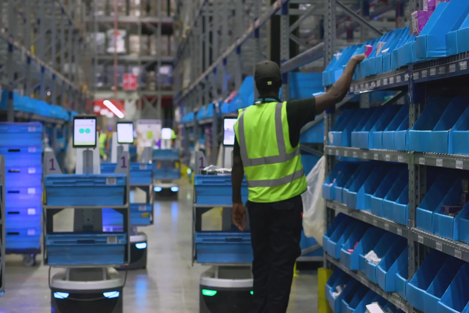 Locus robotics warehouse outbound containers locus robotics