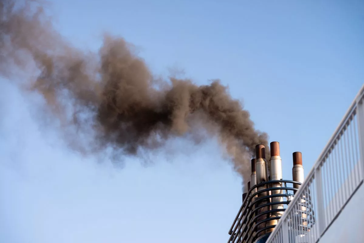 Ferry ship pollution smokestack istock georgeclerk 1445668454