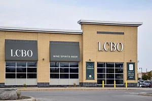 A BLOND BRICK STORE BEARS THE INSIGNIA LCBO