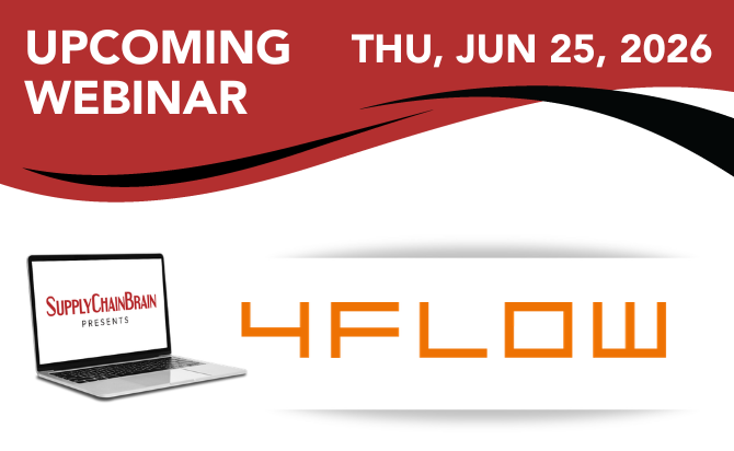 SupplyChainBrain webinar tanıtım görseli — Mars + 4flow AI-native lojistik orkestrasyon platformu sunumu, 25 Haziran 2026