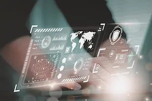 A MONTAGE OF IMAGES REPRESENTING THE WORLD AND INTERNET ACTIVITY